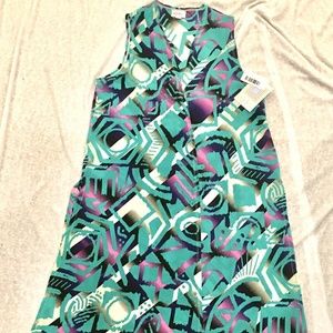 Lularoe Joy Women’s Small Bright Blue Multicolor